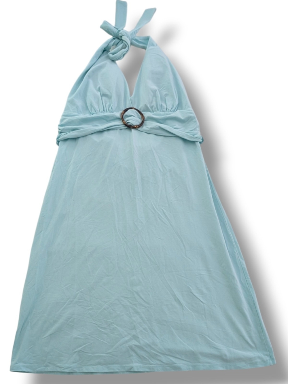 NWOT Tommy Bahama Clara Halter Maxi Knit Light Blue, Size L